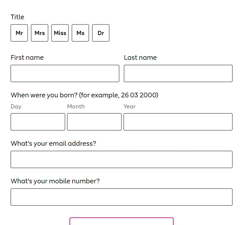 very credit card application form